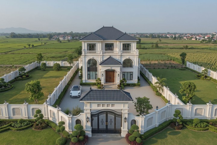 Mâu biệt thự sân vườn
